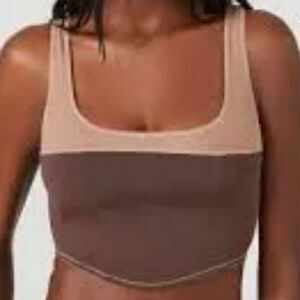 Forever 21 Chocolate and Sand Corset Bralette XL